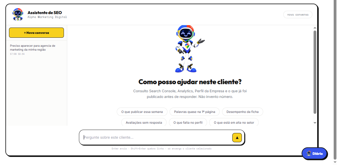 Fluxo real de SEO Automático com inteligência artificial