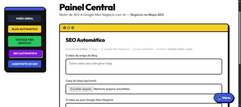 Fluxo real de SEO Automático com inteligência artificial
