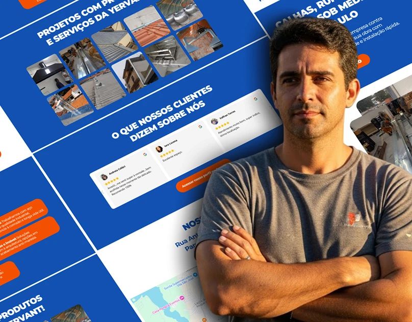 Landing page para empresa de calhas