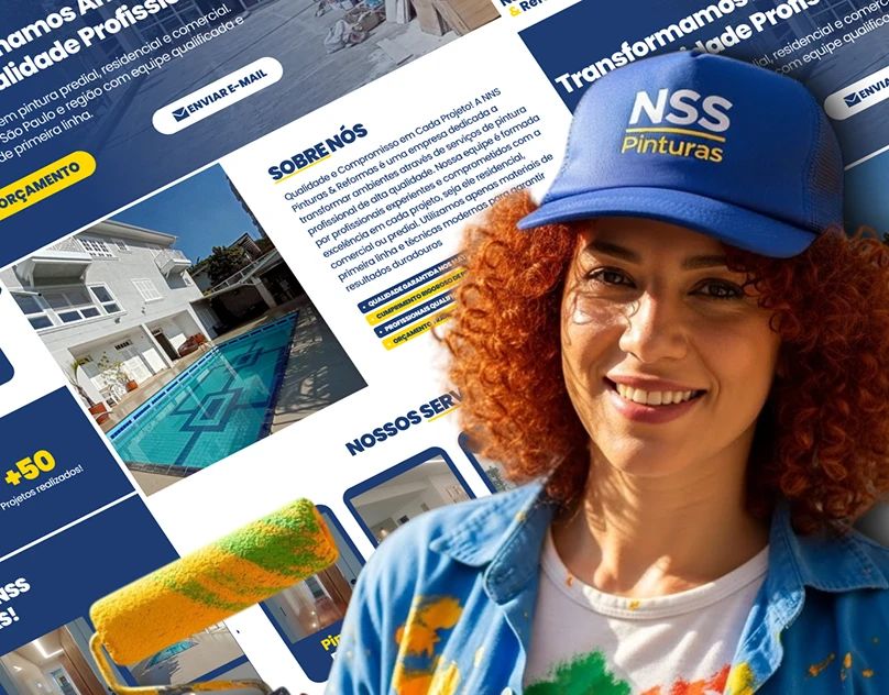 Website institucional de pintura e reformas