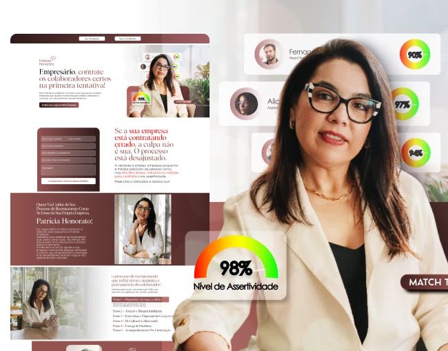 Landing page de recrutamento e seleção