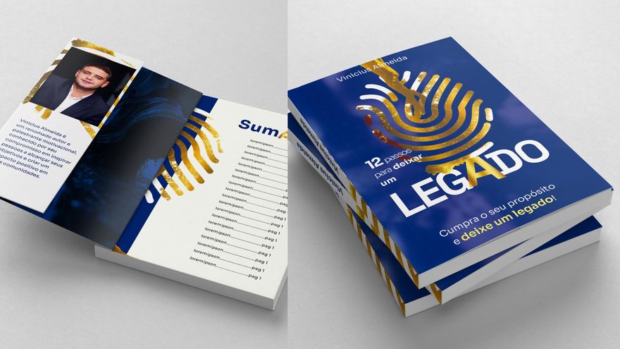 Livro O Legado com folder institucional