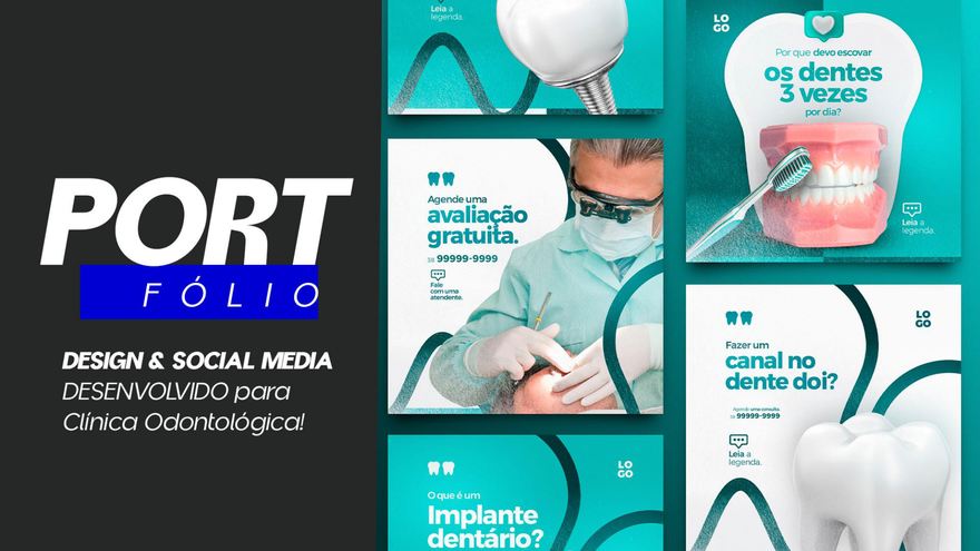 Linha de conteúdo para clínica odontológica